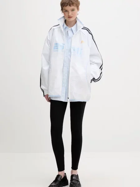 Adidas Originals bluza rozpinana biała