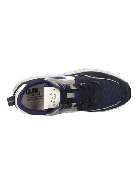 Sneakersy Voile Blanche skórzane granatowe