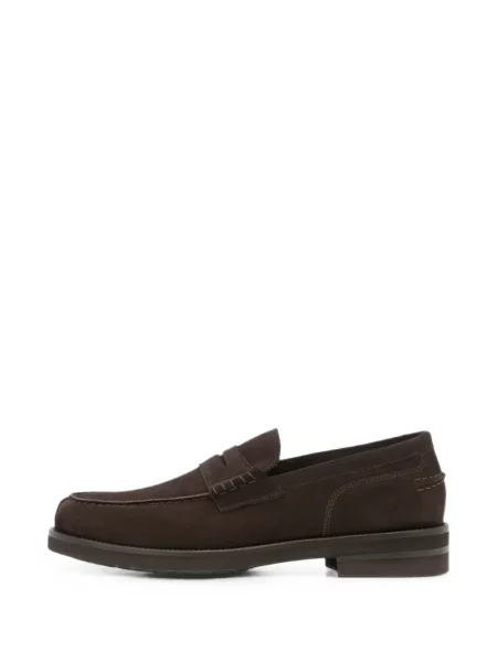 Pantofi loafer Lottusse din piele de căprioară maro