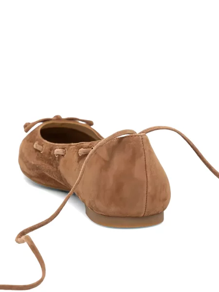 Matlasat sneakerși Michael Michael Kors din piele de căprioară cu legături maro