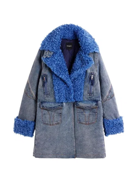 Geacă de blugi Desigual albastru