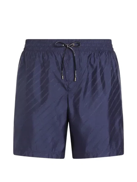 Boxeri Dolce & Gabbana din jacard cu autograf albastru