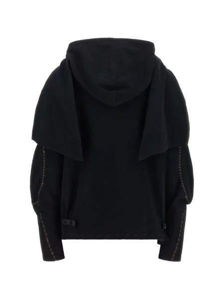 Pulover Kiko Kostadinov drapat negru