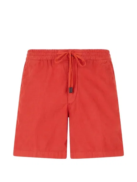 Șnur de strângere pantaloni scurți Slowear de catifea portocaliu