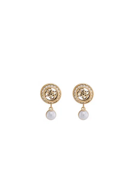 Guess náušnice dámske TINY PEARLY biela