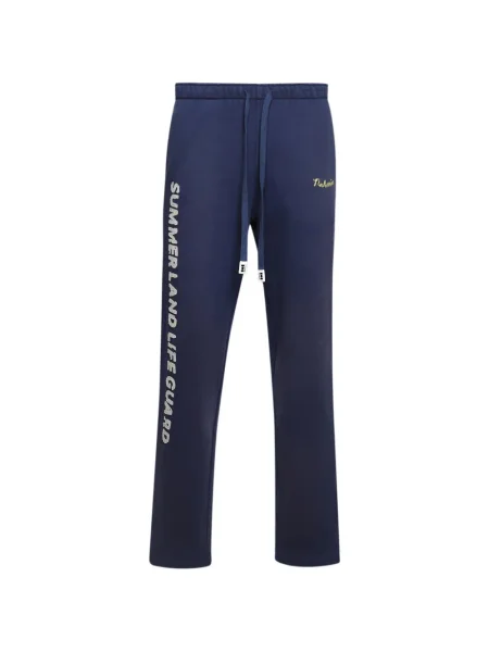 Șnur de strângere pantaloni Nahmias alergare cu picior lat albastru