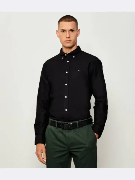 Tommy Hilfiger Cămașă OXFORD negru