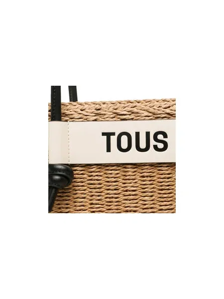 Táska TOUS Capazo L Scoubidou bézs