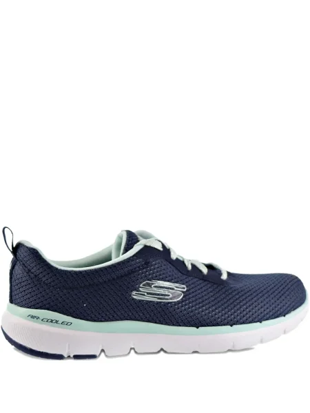 Sneakerși Skechers cu șireturi din dantelă albastru