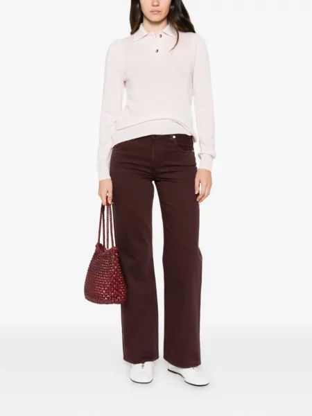 Top Allude tricotate roz