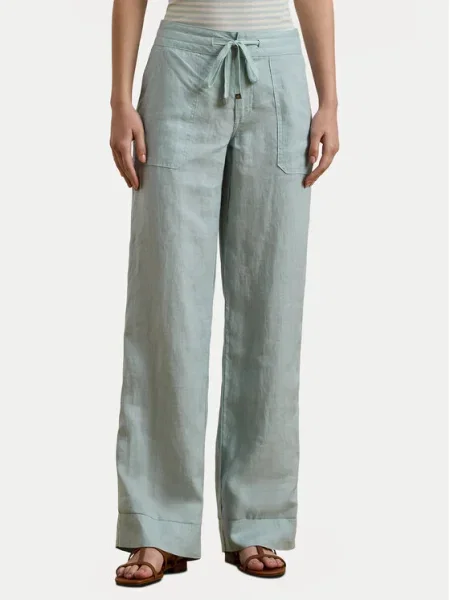 LAUREN RALPH LAUREN Pantaloni din celest albastru