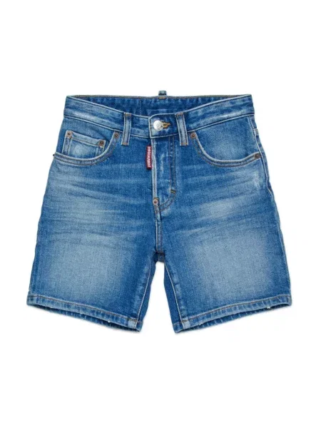 Szorty jeansowe dziecięce Dsquared2 niebieskie