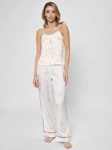 Майка для дому Reine Rouge шовк білий