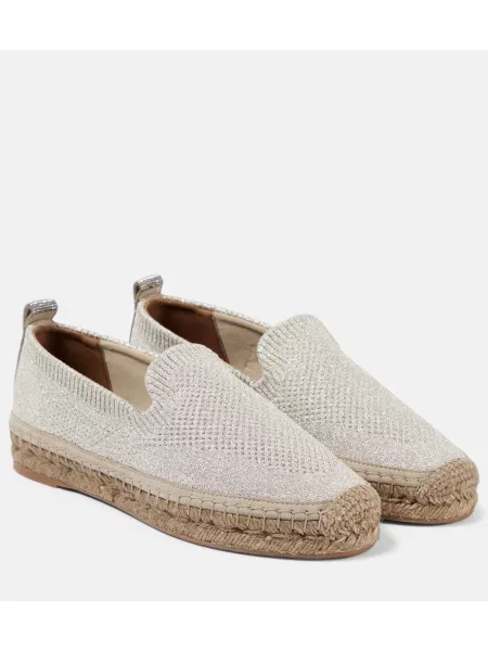 Espadrile Brunello Cucinelli din canvas bej