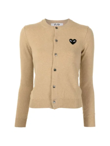 Cardigan Comme Des Garcons Play cu motiv cu inimi