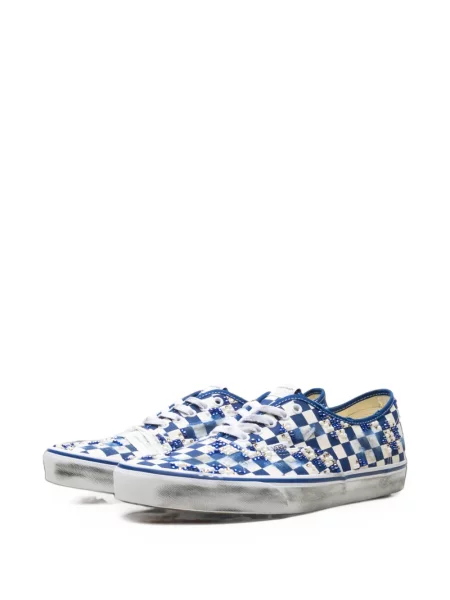 Sneakerși Vans Authentic în carouri cu mărgele albastru