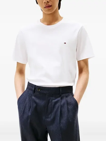 Μπλούζα Tommy Hilfiger με αυτόγραφο λευκό