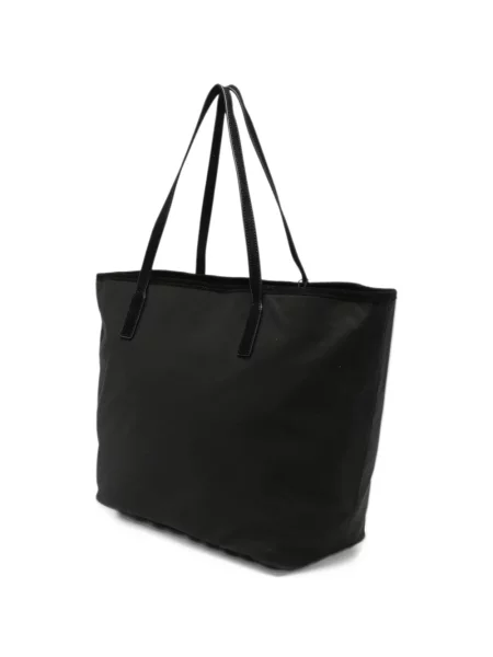 Geantă shopper Mc2 Saint Barth cu autograf negru