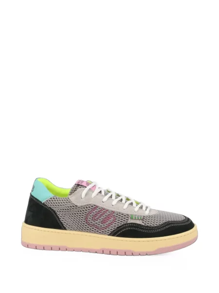 Sneakerși Evenu din piele de căprioară gri