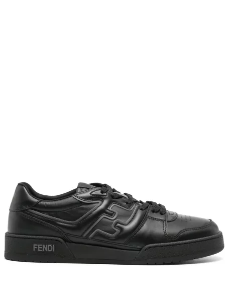 Sneakerși Fendi din piele negru