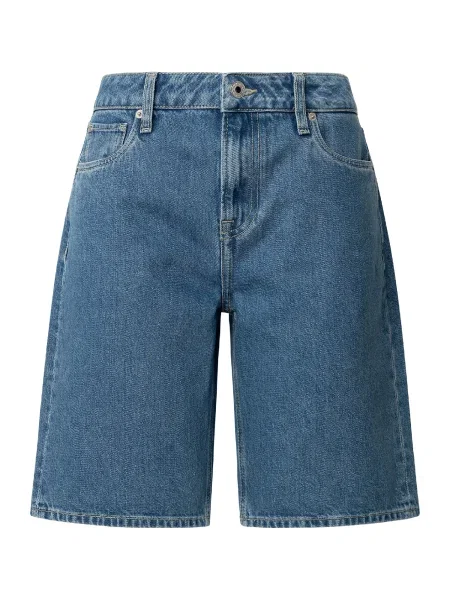 Rifľové krátke nohavice Pepe Jeans BERMUDA SHORT HW modrá