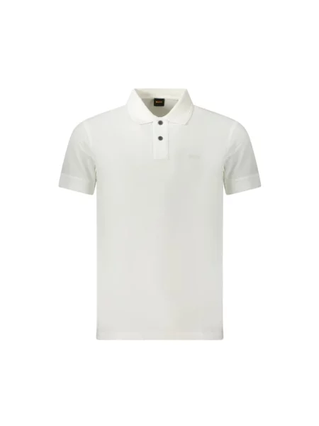 Boss Orange polo gładki biały