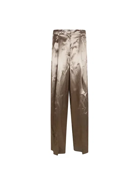 Szerokie spodnie Fabiana Filippi żółte