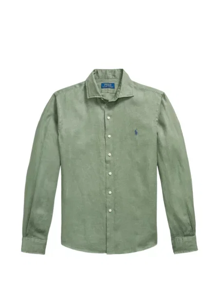 Fleece polo Polo Ralph Lauren με κέντημα με λαιμόκοψη v κόκκινο