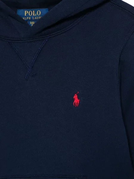 Bluza z kapturem dziecięca Polo Ralph Lauren niebieska