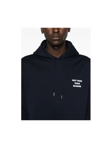 Bluza z kapturem Drole De Monsieur niebieska