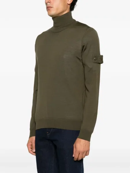 Pulover Stone Island cu strasuri verde
