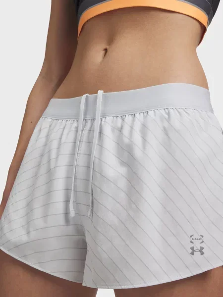Шорты Under Armour в полоску для бега серые