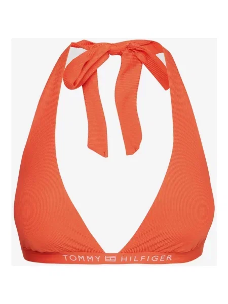 Pomarańczowo-biała góra od bikini Tommy Hilfiger Tonal Logo M białe