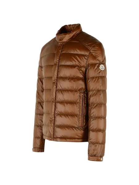 Geacă Moncler cu autograf maro