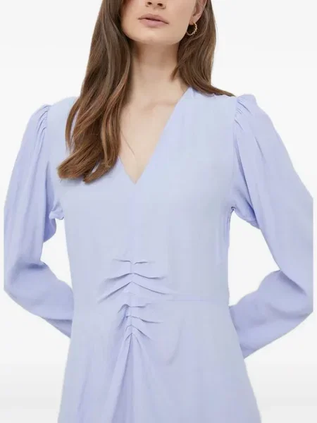 Rochie mini Benetton cu decolteu în V violet