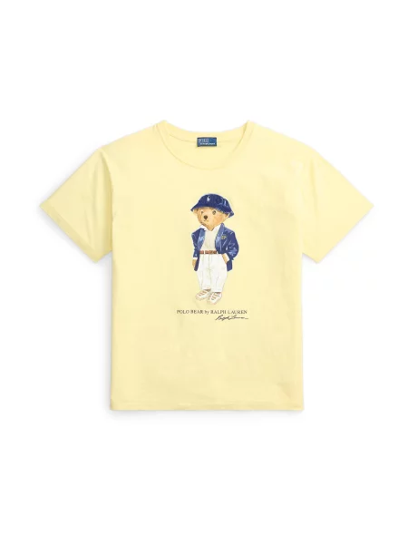 Polo Ralph Lauren Tricou crem maro caramel / galben pastel albastru