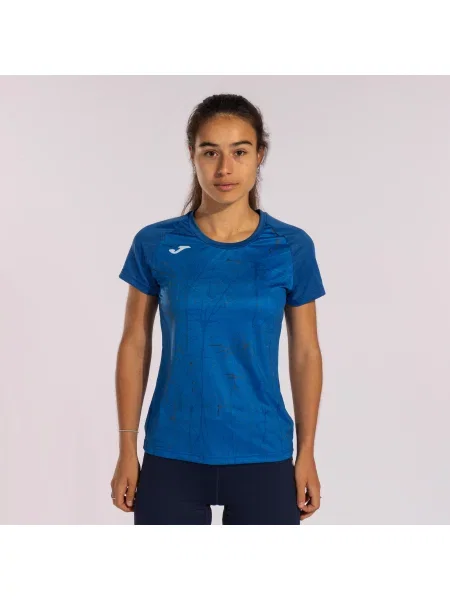 Koszulka do biegania dla dziewczyn Joma Elite IX niebieska