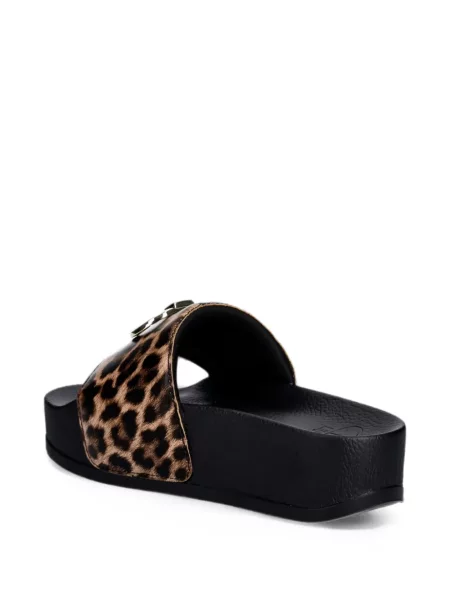 Papuci Liu Jo cu imagine cu model leopard negru