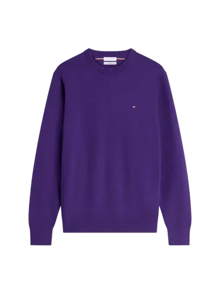 Sweter Tommy Hilfiger z kaszmiru fioletowy