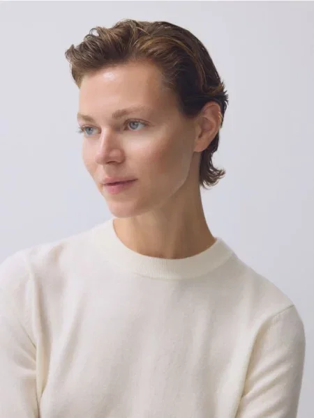 Reserved Светр з мериносової вовни кремовий 