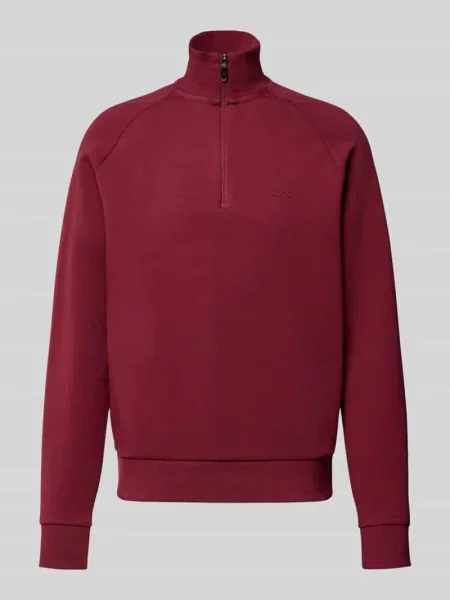 Bluza z półdługim zamkiem błyskawicznym Boss Green