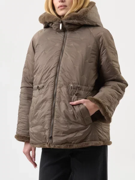 Шуба Emporio Armani коричнева