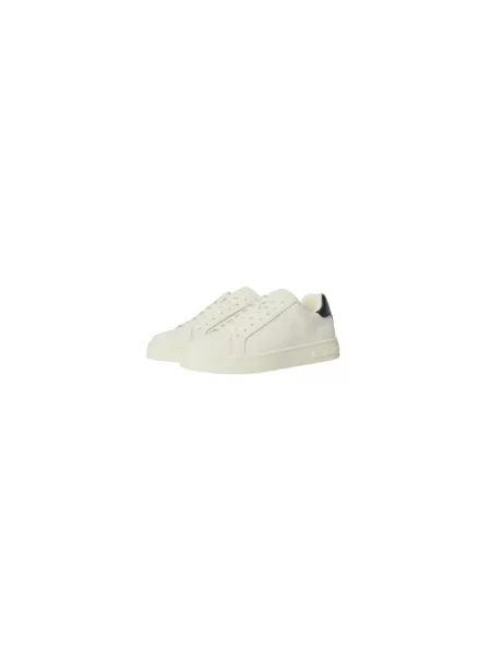 Sneakersy Armani Exchange skórzane białe
