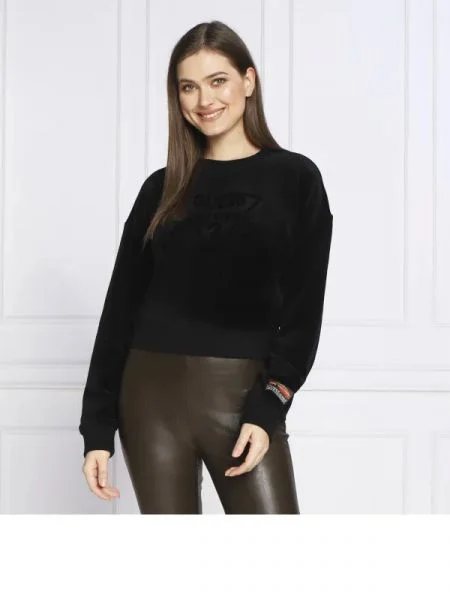 GUESS Hanorac | Cropped Fit negru