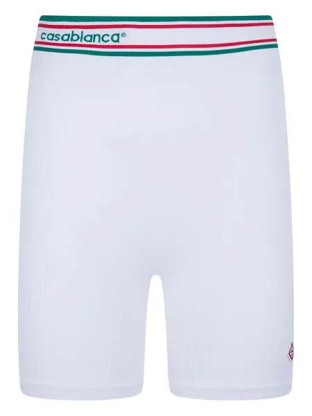 Pantaloni scurți Casablanca cu dungi alb