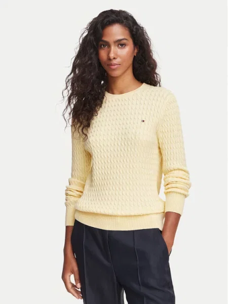 Tommy Hilfiger Pulover deschis galben