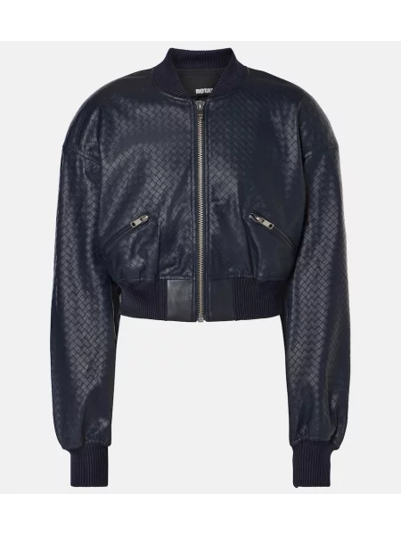 Geanta de piele Rotate albastru