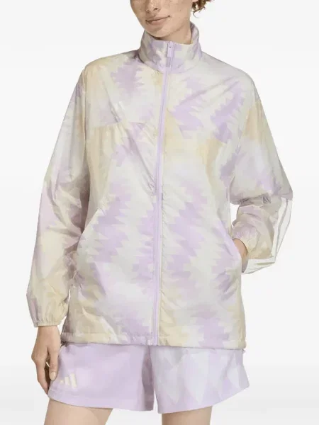 Pantaloni scurți Adidas cu autograf alergare cu imprimeu geometric albastru