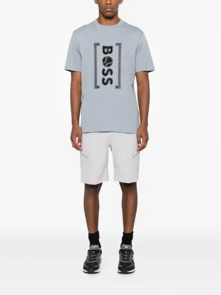 Tricou Boss cu imagine gri