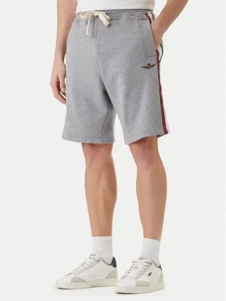 Sportovní kraťasy Aeronautica Militare šedé